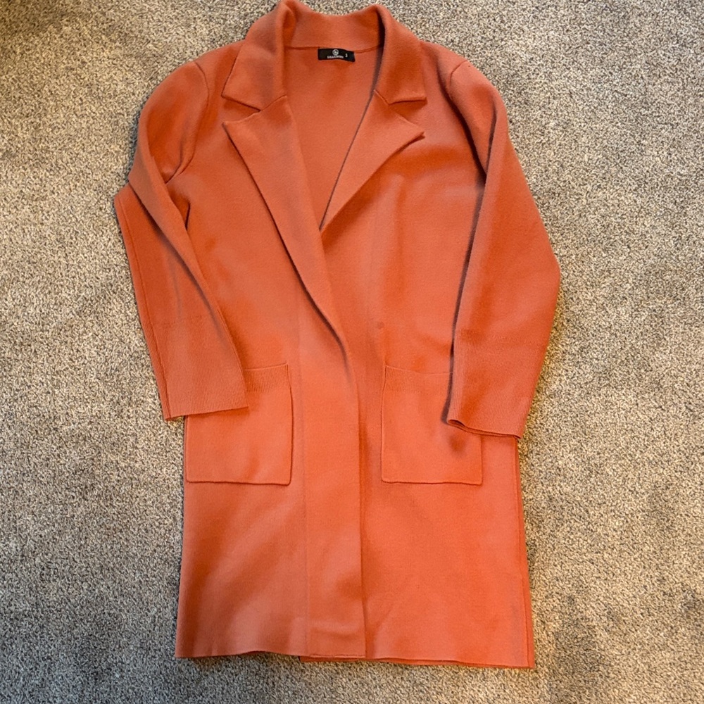 Elegant Women's Orange Trench Coat